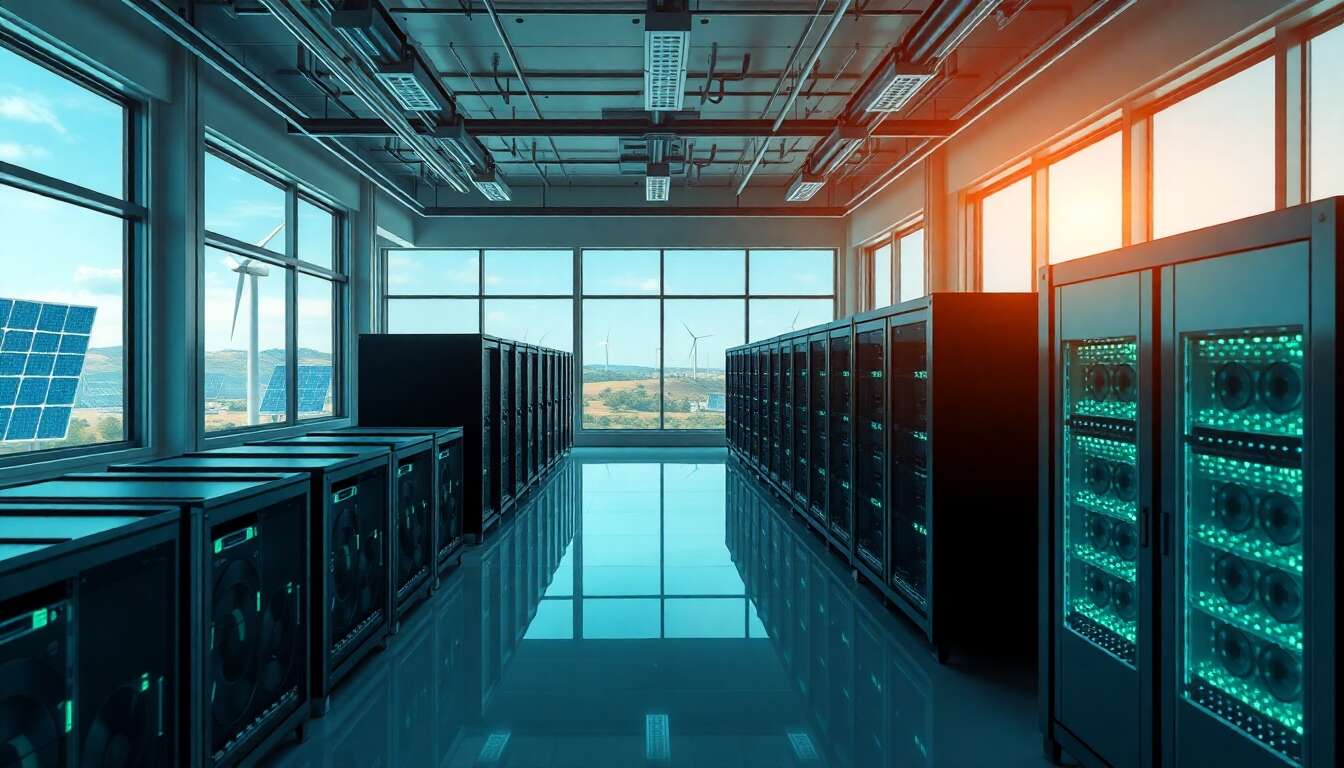 Utilisation d'énergies renouvelables dans le minage de bitcoin